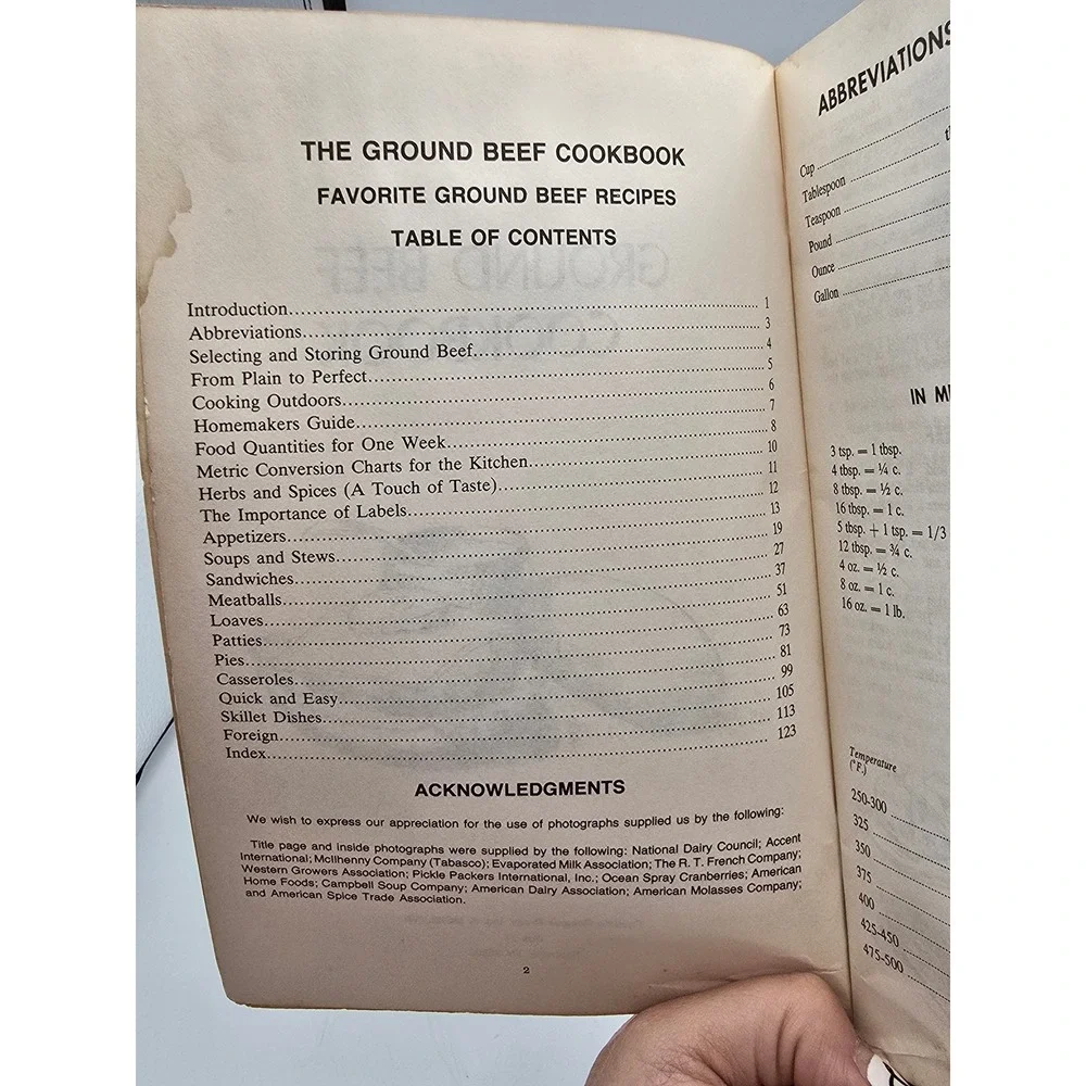 Favorite Recipes Press Ground Beef Cookbook 1967 Vintage‎ Red Good 500+ Recipes